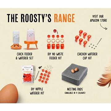 Roosty's Chicken Nesting Box Pads x6 | Washable Plastic Nesting Box Liners | Chicken Bedding For Coop, Nesting Pads, Chicken Laying Boxes, Nesting Pads For Chicken Coop, Chicken Nesting Box Pads Ebook