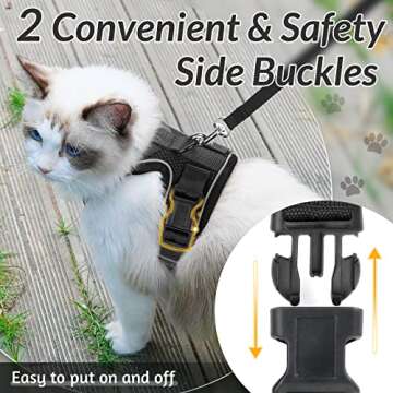 rabbitgoo Cat Harness and Leash for Safe Walking