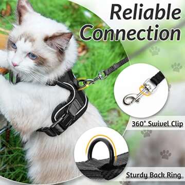 rabbitgoo Cat Harness and Leash for Safe Walking