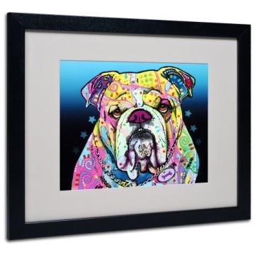 Trademark Fine Art Dean Russo Bulldog Framed Art 16x20