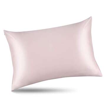 ALASKA BEAR 200% Good for You Silk Pillowcase for Hair and Skin Care Soft Pillow Case with Random Co...