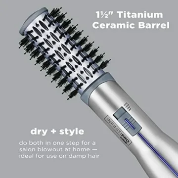 Titanium Ceramic Hot Air Brush for Effortless Styling