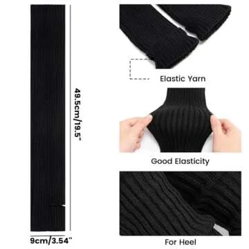 Pleneal 2 Pairs Leg Warmers - Leg Warmers for Women Soft Warm Knitted Leg Warmers for 80s Party, Yoga, Dance