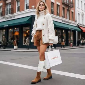 Pleneal 2 Pairs Leg Warmers - Leg Warmers for Women Soft Warm Knitted Leg Warmers for 80s Party, Yoga, Dance