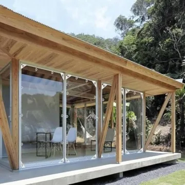 6.5x6FT Clear Waterproof Tarp for Camping and Plants