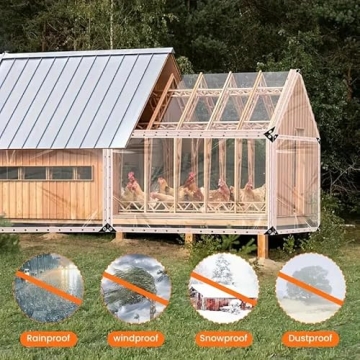 6.5x6FT Clear Waterproof Tarp for Camping and Plants