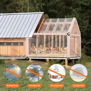 6.5x6FT Clear Waterproof Tarp for Camping and Plants