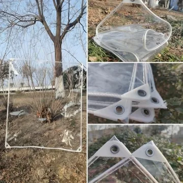 6.5x6FT Clear Waterproof Tarp for Camping and Plants