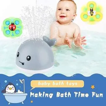 Gigilli Baby Bath Toys for Kids 1-3, Fun & Safe Sprinkler