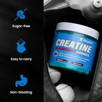 Creatine Gummies 5000mg Caffeine Free Vegan 120 Count