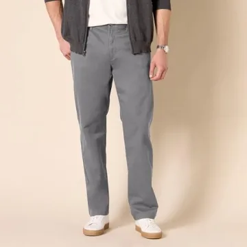 Amazon Essentials Men's Straight-Fit Stretch Twill Pant