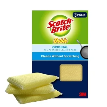 3M Scotch-Brite Dobie Pads - Non-Scratch, 12 Count