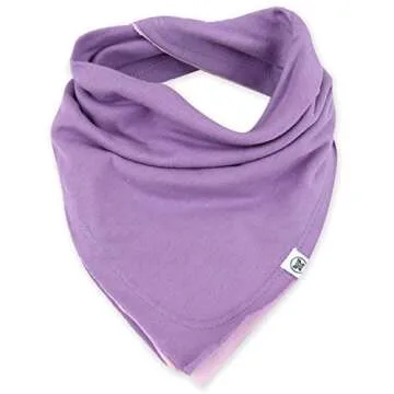 Organic Bandana Bibs for Babies - 10 Pack in Rainbow Pinks