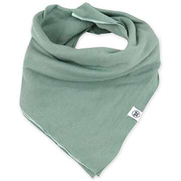 Organic Bandana Bibs for Babies - 10 Pack in Rainbow Pinks