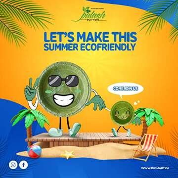 Eco-friendly Sal Leaf Dinnerware Set | 75pcs - Parties & Events