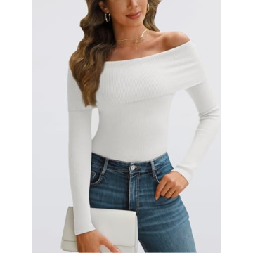 LILLUSORY Off The Shoulder Sweater for Y2K Fashion