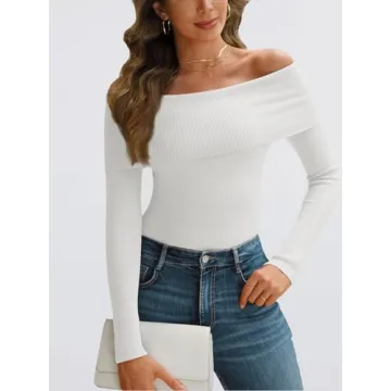 LILLUSORY Off The Shoulder Sweater for Y2K Fashion