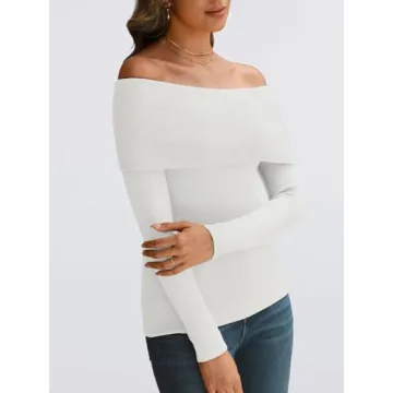 LILLUSORY Off The Shoulder Sweater for Y2K Fashion