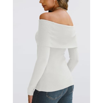 LILLUSORY Off The Shoulder Sweater for Y2K Fashion