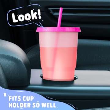 Meoky Color Changing Cups - Fun Reusable Drinkware Pack