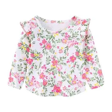 LittleSpring Toddler Girls Jumper Dress and Top Set 3T Red