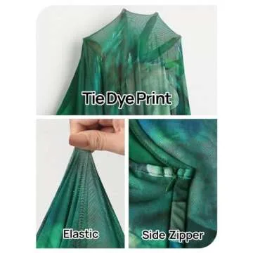 MEROKEETY Summer Tie Dye Maxi Dress for Women