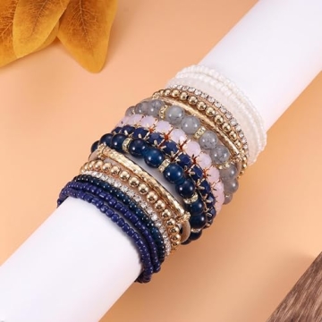 Stylish MILACOLATO Boho Bracelets for Women Adjustable and Colorful