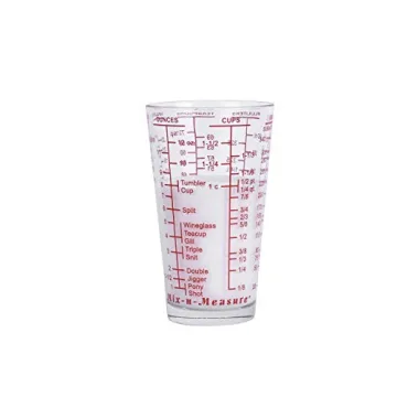 Kolder Mix N Measure Glass Heavy Duty Measuring Cup 6 Units