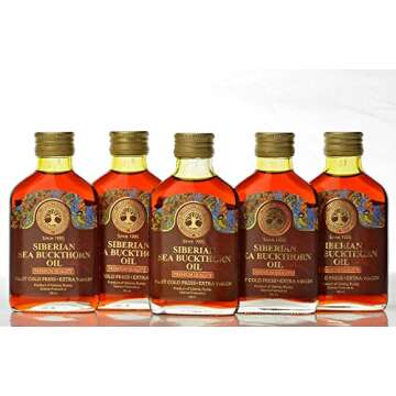 Siberian Sea Buckthorn Oil 100 Ml, Premium Quality, Natural, First Cold Press - 3.4 Fl Oz