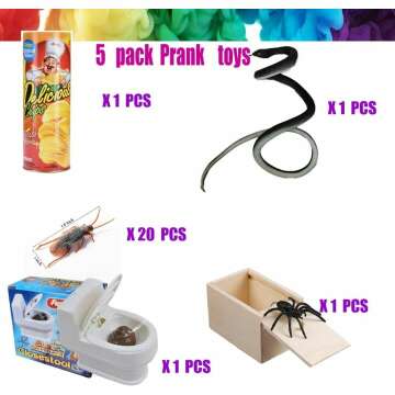 LCKLA Realistic Prank Kit - Snakes & Roaches for Fun