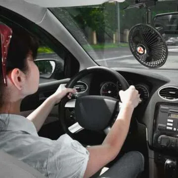 Zento Deals Portable Oscillating Fan for Vehicles