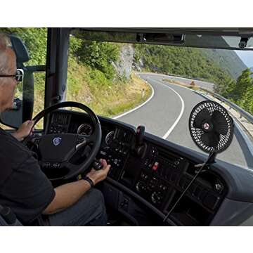 Zento Deals Portable Oscillating Fan for Vehicles