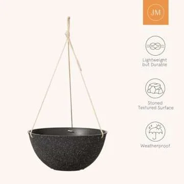 LA JOLIE MUSE Large Hanging Planters for Outdoor Use