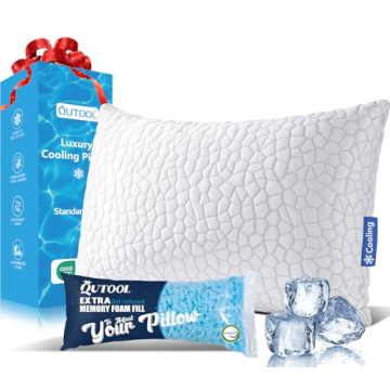 QUTOOL Cooling Bed Pillows: Adjustable, Comfortable Memory Foam for All Sleepers
