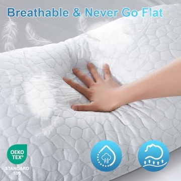 QUTOOL Adjustable Cooling Bed Pillow for Sleepers