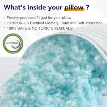 QUTOOL Adjustable Cooling Bed Pillow for Sleepers