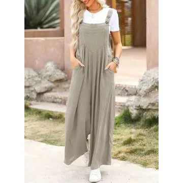 Dokotoo Women's Casual Loose Overalls - Stretchy & Stylish Jumpsuit