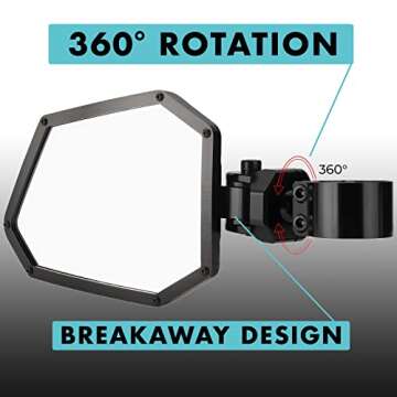 CUERO PRO UTV Side Mirrors for Maximum Visibility