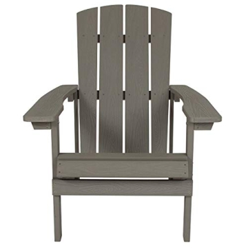 Flash Furniture Gray Adirondack Chair - Weather Resistant