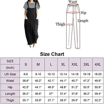 Aedvoouer Women's Overalls Jumpsuits Plus Size Wide Leg Loose Linen Baggy Bib Pants,M,B-green