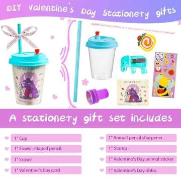 Valentine's Day Gifts for Kids - Fun Stationery Set