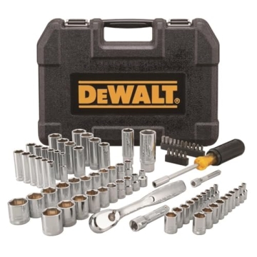 Quality DEWALT Mechanics Tool Set, 84-Piece Essential Kit