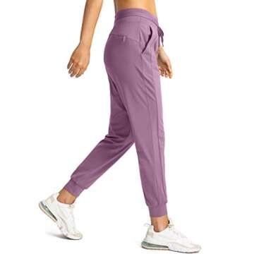 G Gradual Women's Joggers Pants with Zipper Pockets High Waisted Athletic Tapered Sweatpants for Wom...