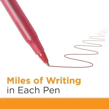 BIC Round Stic Xtra Life Red Ballpoint Pens, 10-Count Pack