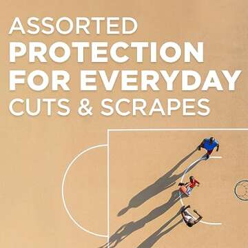 Band-Aid Adhesive Bandage Family Variety Pack in Assorted Sizes Featuring Water Block & Skin Flex, F...