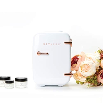 STYLPRO Mini Beauty Fridge: Portable 4L Cooler for Skincare