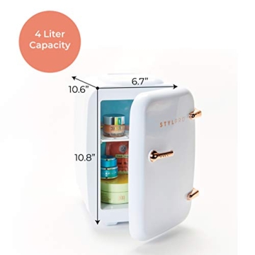 STYLPRO Mini Beauty Fridge: Portable 4L Cooler for Skincare