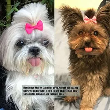 YAKA 60PCS Adorable Pet Hair Bows - Colorful Accessories for Pets