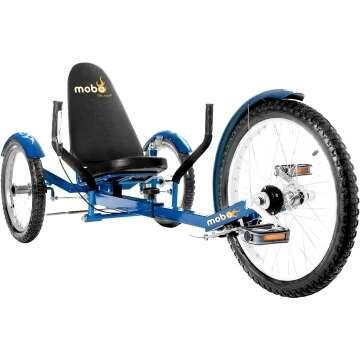 MOBO Triton Pro Adult Tricycle - Recumbent 3-Wheel Bike for Comfort and Mobility