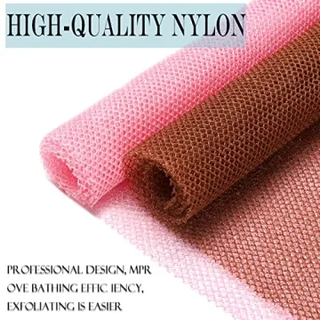 JASSINS African Exfoliating Shower Net for Smooth Skin